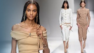 Ангелы и бабочки Blumarine весналето 2024  Бриджи бюстье корсеты и ультракороткие платья [upl. by Cynera]