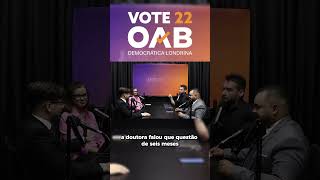 O custo do Vade Mecum e os desafios da advocacia vote22 oabdemocraticalondrina eleicoesoab [upl. by Cuthburt]