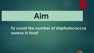 Enumeration of staphylococcus aureus فحص وجود الستاف اوريوس في الغذاء [upl. by Ssilem]