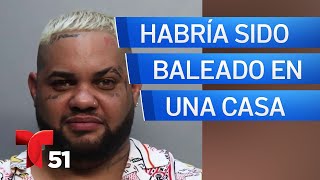 El Taiger habría sido baleado en una casa de Hialeah según fuentes de Telemundo 51 [upl. by Llerrej]