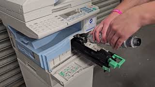 Replacing Toner Ricoh MP 161 171 And MP 201 [upl. by Ennayoj]