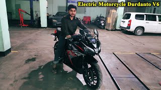 Bangladeshi Super Electric Motorcycle Durdanto V6  Akij Motors  Bangladeshi E Bike [upl. by Hazen640]