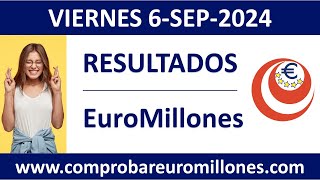 Resultado del sorteo EuroMillones del viernes 6 de septiembre de 2024 [upl. by Aihsenet]