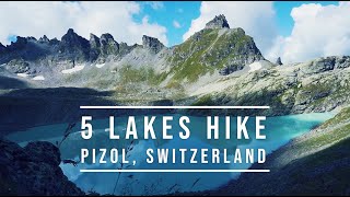 5 Lakes Hike in Pizol Switzerland in 4k [upl. by Natanoy]