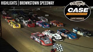 World of Outlaws CASE Late Models  Brownstown Speedway  October 6 2023  HIGHLIGHTS [upl. by Dohsar864]