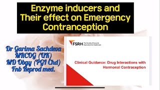 Emergency contraceptive and role of enzyme inducers FSRH recommendations [upl. by Niltyak742]