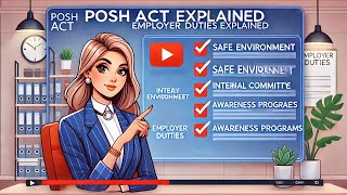 POSH Act Employer Duties Explained  Workplace Safety amp Compliance Guide [upl. by Oilcareh]