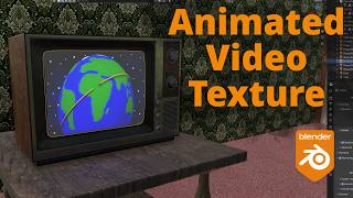 Blender  Animated Video Texture [upl. by Lesde411]