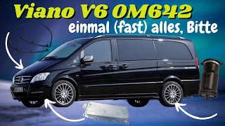 Mercedes Viano 30V6 Diesel erst Ölkühler dann Leckölleitung und Luftbalg 🙈 OM642  MB Youngtimer [upl. by Soo]