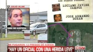 C5N  FUGA EN EZEIZA HABLA JULIO ALAK [upl. by Elcarim]