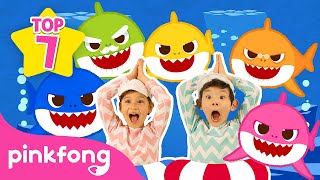 TOP 7 Best Baby Shark Songs  Compilation for Kids  Pinkfong Baby Shark [upl. by Nnyrat]