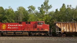 Canadian Pacific 528 eastbound at Bedell Onrario July 29 2024 [upl. by Ailedamla]