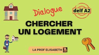 2 Dialogues chez un agent immobilier Chercher un logement Delf A2 😍 English subtitles available [upl. by Bywaters]