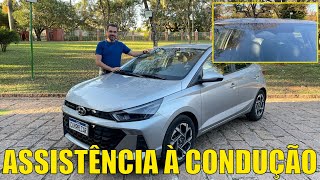 Hyundai HB20 Platinum Plus  Teste dos sistemas de assistência à condução [upl. by Llegna]