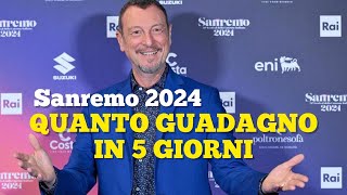 Amadeus Cachet 2024 per la conduzione di Sanremo [upl. by Godiva548]