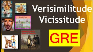 VERISIMILITUDE Meaning  VICISSITUDE Meaning  confusing GRE words with image [upl. by Ardnael]