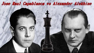 Partite Commentate di Scacchi 164  Capablanca vs Alekhine  Gambetto di 4 Donne  1927 D52 [upl. by Ahcmis744]