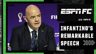 Gianni Infantino’s speech FIFA president lashes out at Europe on the eve of World Cup  ESPN FC [upl. by Carol]