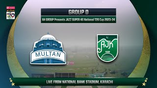 Live  Multan vs AJK  Match 13  National T20 202324  PCB [upl. by Elletnuahs506]