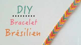 DIY Comment faire un bracelet brésilien motif  Chevrons [upl. by Susan374]