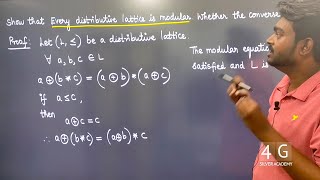 Show that every distributive lattice is modular in Tamil Discrete Maths in Tamil MA3354 Unit 5 [upl. by Rip]