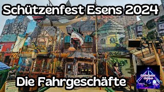 Schützenfest Esens 2024  Alle Fahrgeschäfte im Überblick [upl. by Shriver]