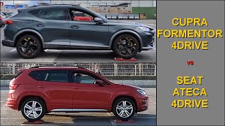 SLIP TEST  Cupra Formentor VZ 20 TSI 4Drive vs Seat Ateca 20 TSI 4Drive  4x4testsonrollers [upl. by Lorien82]