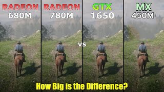 780M VS 680M IGPU VS GTX 1650 M VS GeForce MX 450 7940HS 780M APU gaming benchmark most fastest IGPU [upl. by Stephana]