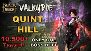 BDO  Valkyrie Awakening PvE  Quint Hill  Combo amp Addons  Lv2 One Boss Buff  10500 TrashH [upl. by Cookie]