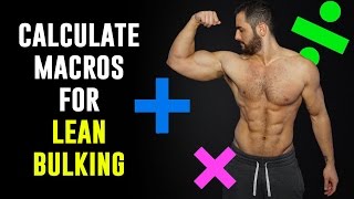 How to Calculate Macros For Lean Bulking In Less than 5 Minutes [upl. by Ahsinelg]