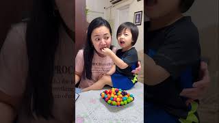 Mom bites baby’s gumball finger 🤣👧🏻❤️✅🌈😱🚀 comedy diaryof4 [upl. by Cary]