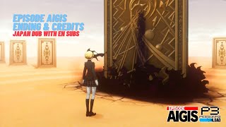 Final Boss and Ending Credits Cutscene  P3 Reload  Episode Aigis JP Dub EN Sub 4K [upl. by Enimassej]