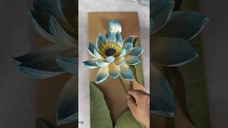 Diy lotus flower  Home decor ideas  Easy Flower Making ideas  diy shorts viralshorts decor [upl. by Gaal815]