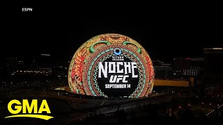 UFC 306 lights up the Las Vegas Sphere [upl. by Codd]