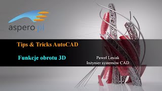 Tips amp Tricks AutoCAD 2015  Poruszanie obiektami w przestrzeni 3D [upl. by Malas723]