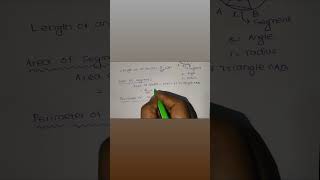 Sector of a circle maths geometry ossccgl2023 education mensuration [upl. by Annagroeg]