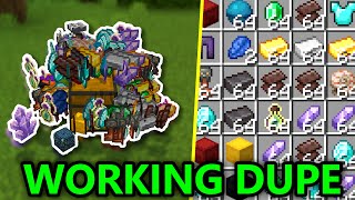 BEST WORKING ANY ITEM Minecraft Bedrock 121 DUPLICATION GLITCH [upl. by Nojram]