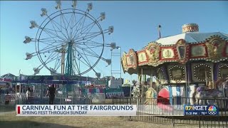 Carnival fun at the fairgrounds for 2024 Spring Fest [upl. by Anthia]