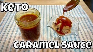 Keto Caramel Sauce  Only 1g Net Carbs per Tablespoon [upl. by Hareemas]