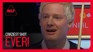 CRAZIEST Shot In Snooker History 😮  Masters 2020 [upl. by Gnirps]