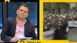 galicia bilingue gloria lago contestando a piñeiro en la TVG [upl. by Notserc]