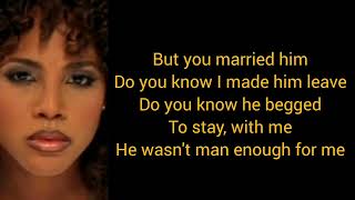 Toni Braxton  He wasnt man enough lyrics [upl. by Whitford]