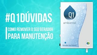 Q1DÚVIDAS Como remover o seu gerador para manutenção [upl. by Jedd698]