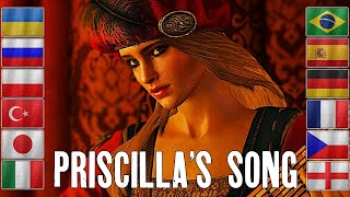 The Witcher 3 Wild Hunt Priscillas Song in Different Languages [upl. by Maller659]