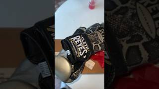 CLETO REYES TRAINING BOXING GLOVES WITH HOOK AND LOOP CLOSURE – SILVERBLACK STEEL SNAKE 12oz [upl. by Nerrat834]