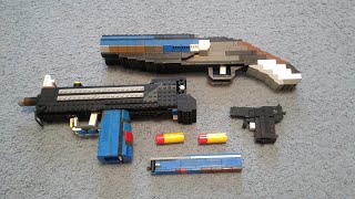 LEGO Gun ReloadsSawedoff DB Kolibri pistol MAC10 [upl. by Ylatfen]