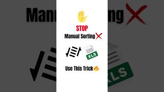 Auto Sort Excel Columns in 1 Minute 🔥exceltutorial [upl. by Ordnaxela]
