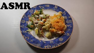 CHICKEN BROCCOLI CHEDDAR BAKE amp SALAD ASMR MUKBANG [upl. by Firestone]