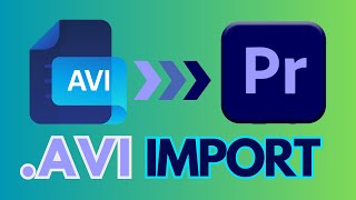 AVI File Wont Import to Premiere Pro SOLVED [upl. by Ainesell234]