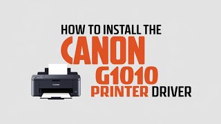 Cara Install Driver Printer Canon G1010 [upl. by Dincolo58]